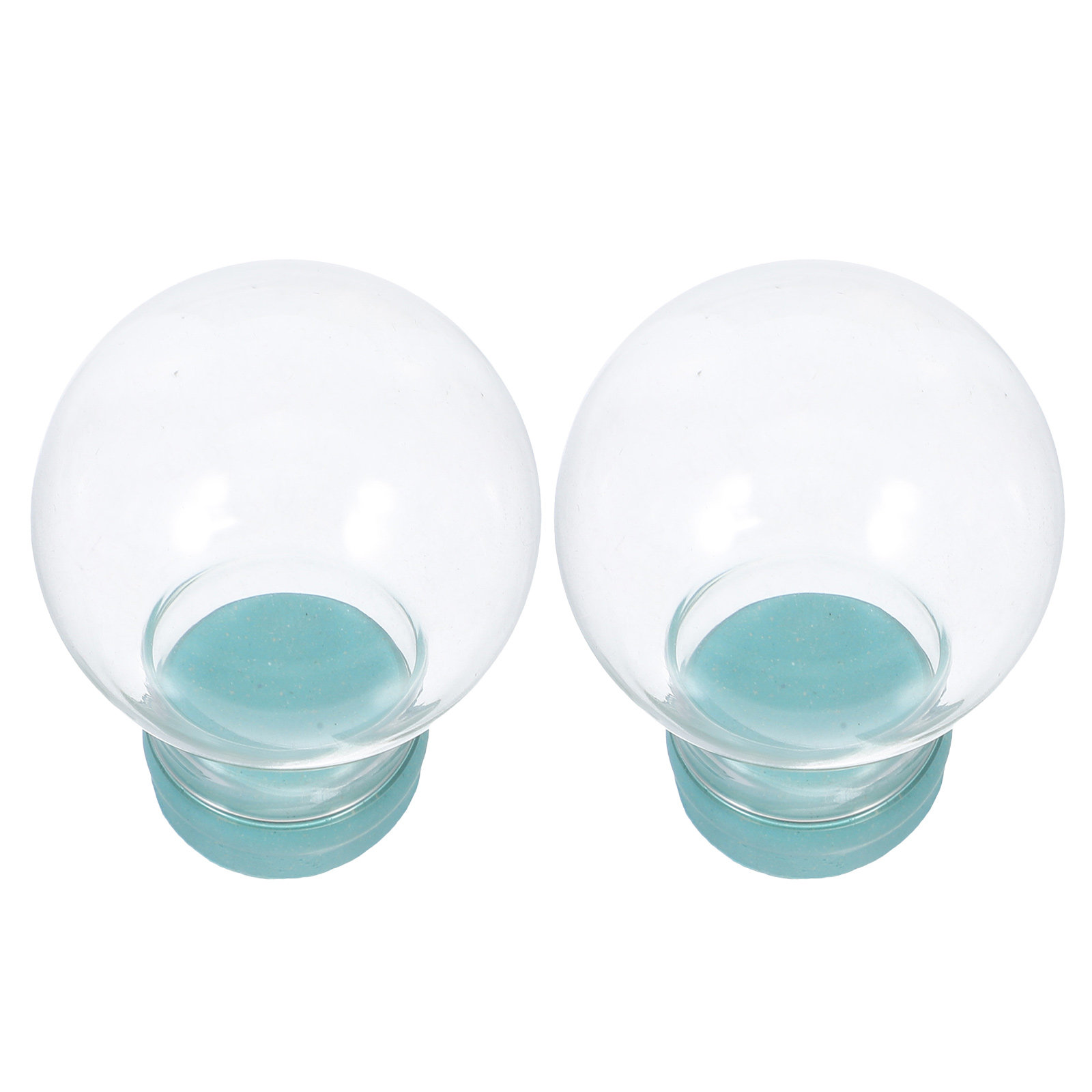 Plastic Dome Clear - 2 szt. Przezroczysta szklana kopuła do