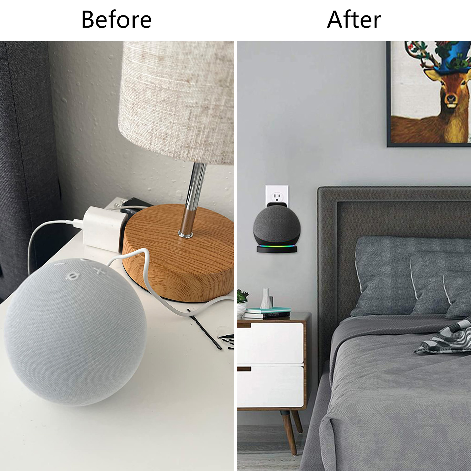 Uchwyt ścienny do Echo Dot 4.  – Amazon Speaker Echo Pop recenzja i cena